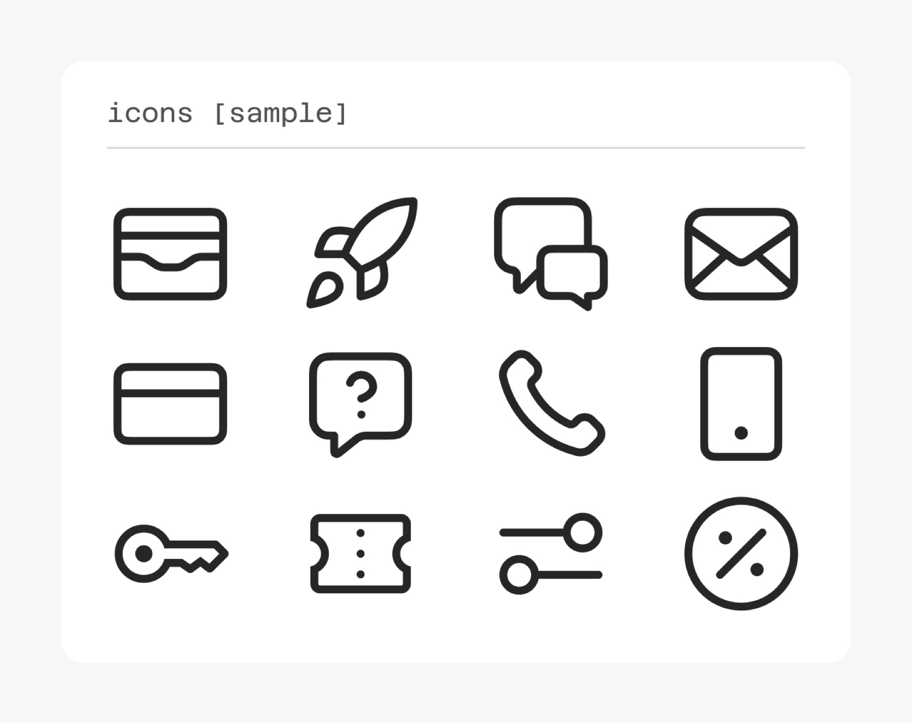 Iconography set