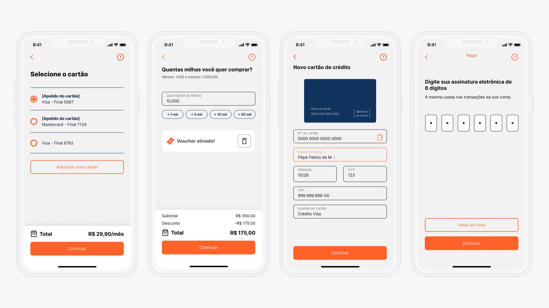 The old UI design using the white label library